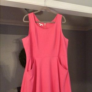Maurices Coral Knit Dress w/ Pockets 2x